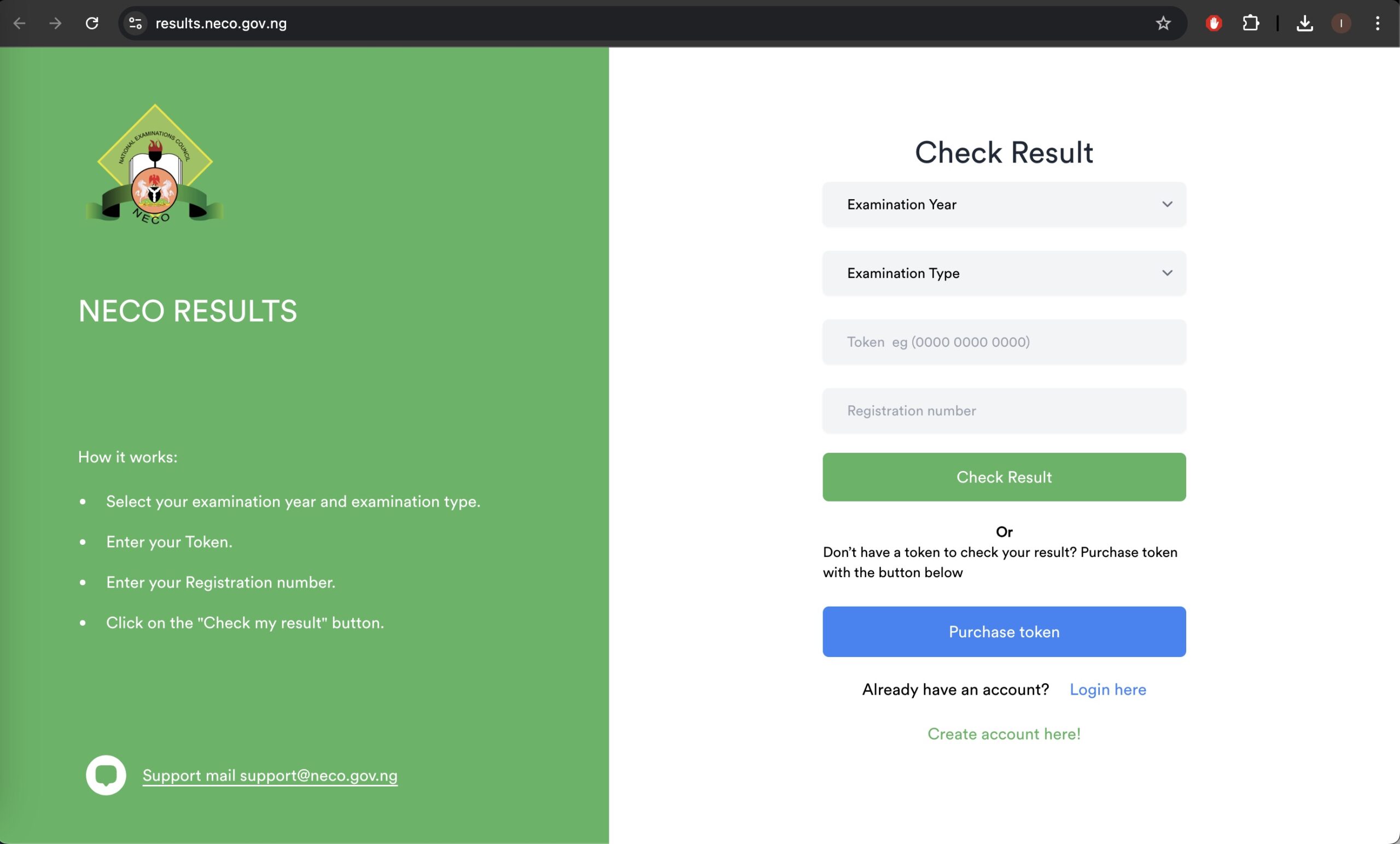 How to check 2024 NECO results Festac Town Community